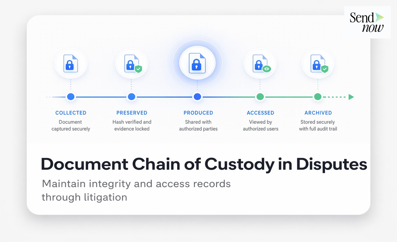 Instant revocation button on document link